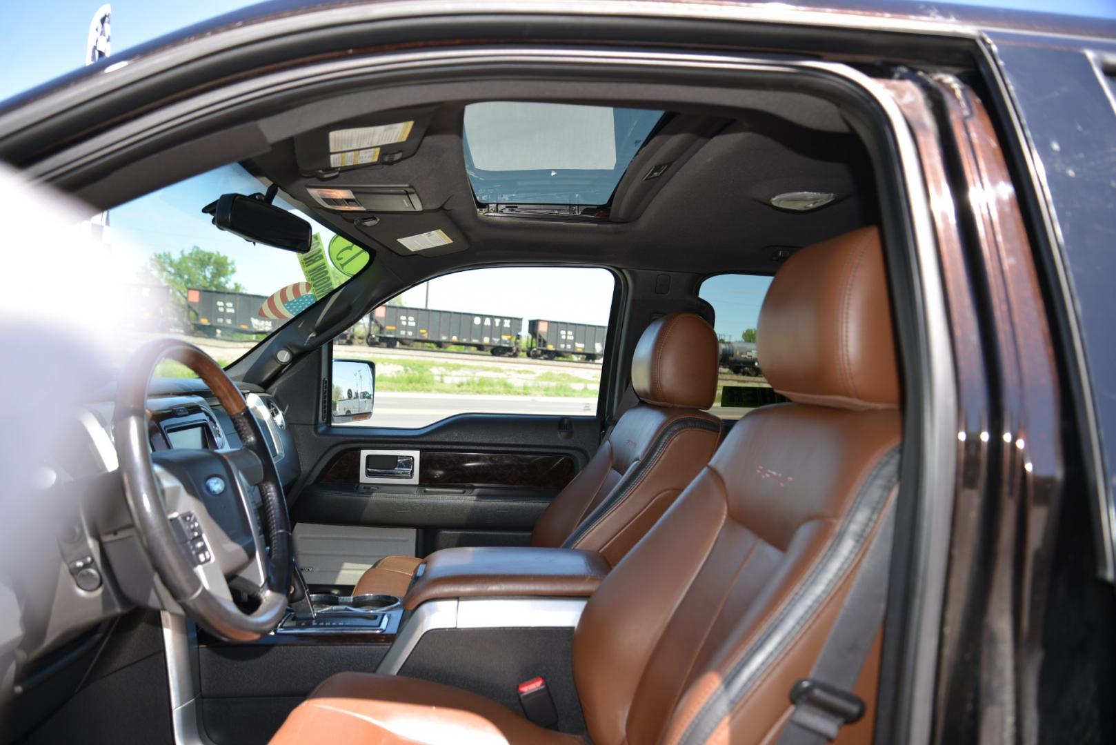 2013 Kodiak Brown /Brown leather Ford F-150 Platinum SuperCrew 6.5-ft. Bed 4WD (1FTFW1ET9DF) with an 3.5 Ecocoost Twin Turbo V6 engine, 6 speed automatic transmission, located at 4562 State Avenue, Billings, MT, 59101, (406) 896-9833, 45.769516, -108.526772 - 2013 Ford F150 Platinum Supercrew 6.5 Bed 4WD 3.5L V6 Ecoboost Twin Turbo Engine - 6 speed automatic transmission - 4WD - 147,549 miles - Inspected and serviced - copy of inspection and work performed as well as a full vehicle history report provided Platinum Edition - dual zone climate contr - Photo#12